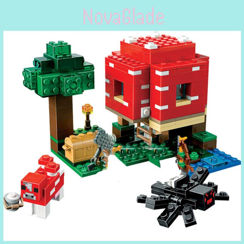 Minecraft The Mushroom House Set Building Blocks Toy For Creative Thinking