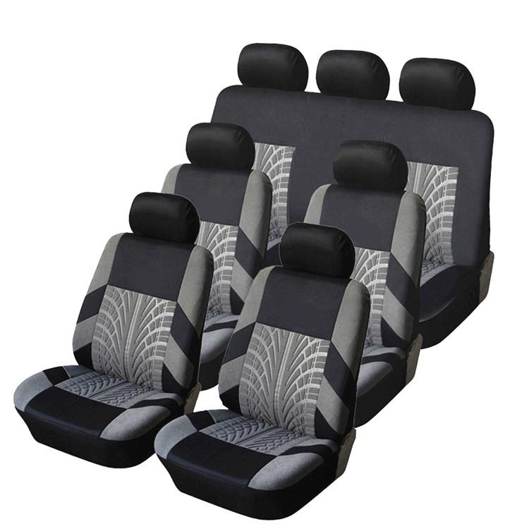 7 Seat 13PC Covers Car Seat Covers Full Set Car Seat Cushion Seat Covers Protector серый
