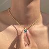 Turecké Hamsa Náhrdelníky se Zlým Okem Pro Muže Ženy Řetízek z Nerezové Oceli Zlatá Barva Přívěsek Choker Náhrdelník Šperky Doplňky Dárek