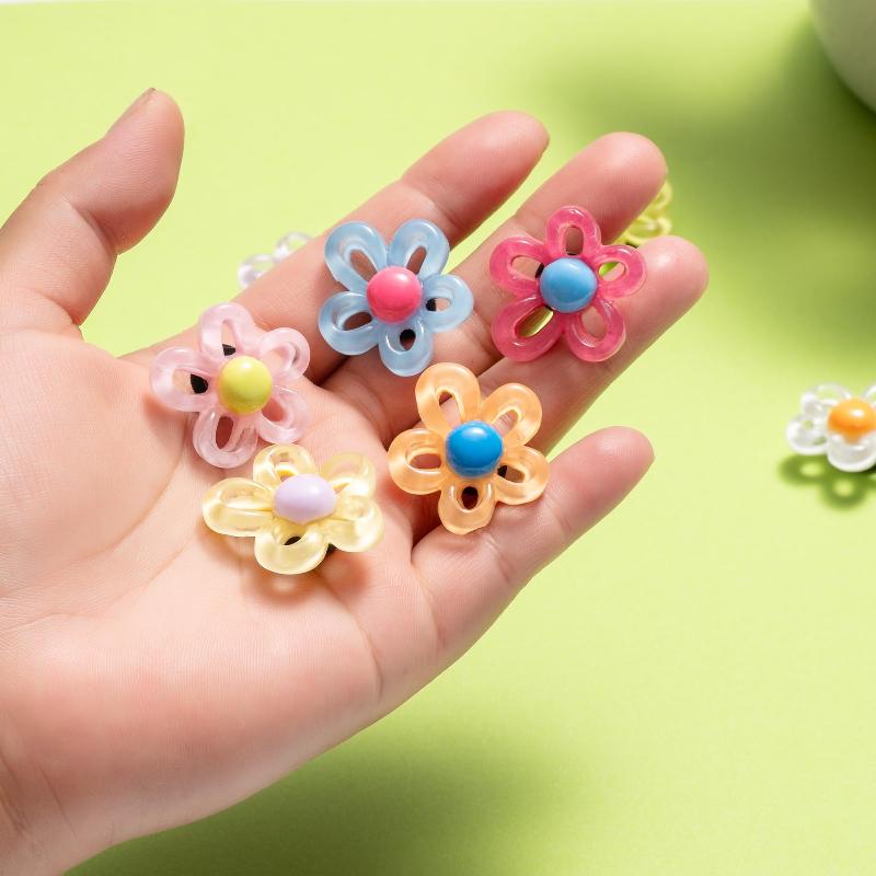 9Pcs Flower Shoe Charms For Women Hole Shoe Accessories DIY Shoe Decoration Charms For Summer Sandals Party Favor