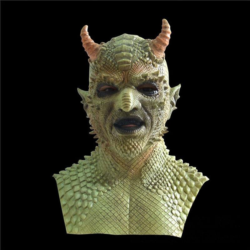 Diablo Demon Belial Mask Latex Headgear Game Roleplaying Halloween Toy Funny