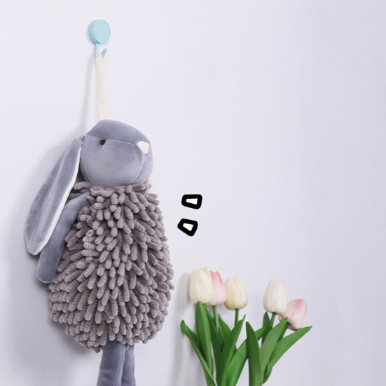 Yousheng Chenille Hand Towel Soft Velvet Absorbent Towel Bathroom Three-dimensional Bunny Shape Quick Drying Hand Towel