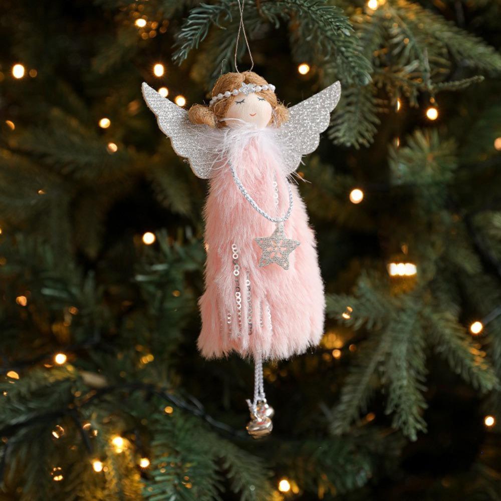 Lovely Design Christmas Tree Hanging Pendant Cute Style Hanging Angel Angel Doll  Home Decoration