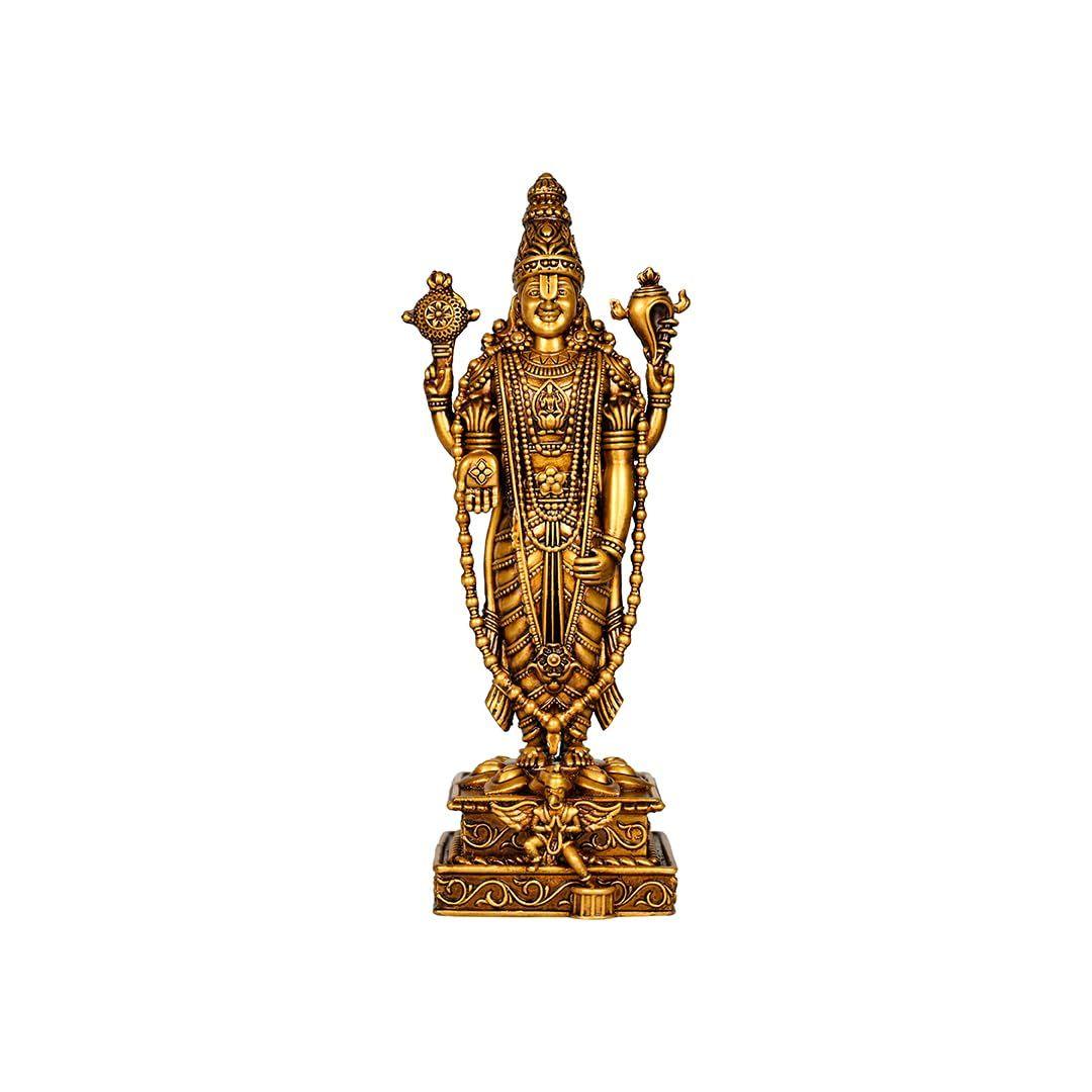 

Venkateshwar Balaji Idol Tirupati Balaji Idol Venkateshwar Balaji Murti Venkateswara Statue Malaiyappa Statue Venkateswara Swamy for Car Dashboard