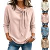 Women's Color Knit Sweater with for Fall Winter Everyday Wear