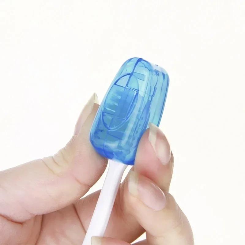 5pcs/set Household Bathroom Toothbrush Portable Toothbrush Protect Cover Holder Toothbrush Cover Bathroom Accessories Supplies