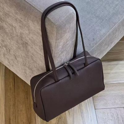 2026 Womens Genuine Leather Crossbody Bag Minimalist City Commuter Shoulder Soft Structured Top-Grain Cowhide