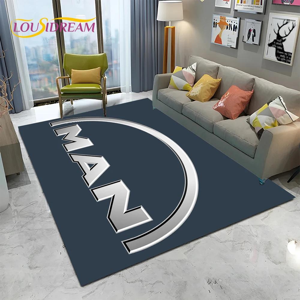 MAN Truck Logo Serie bedruckter Teppich für Wohnzimmer, Schlafzimmer, Sofa, Fußmatte, Kinderzimmerteppich