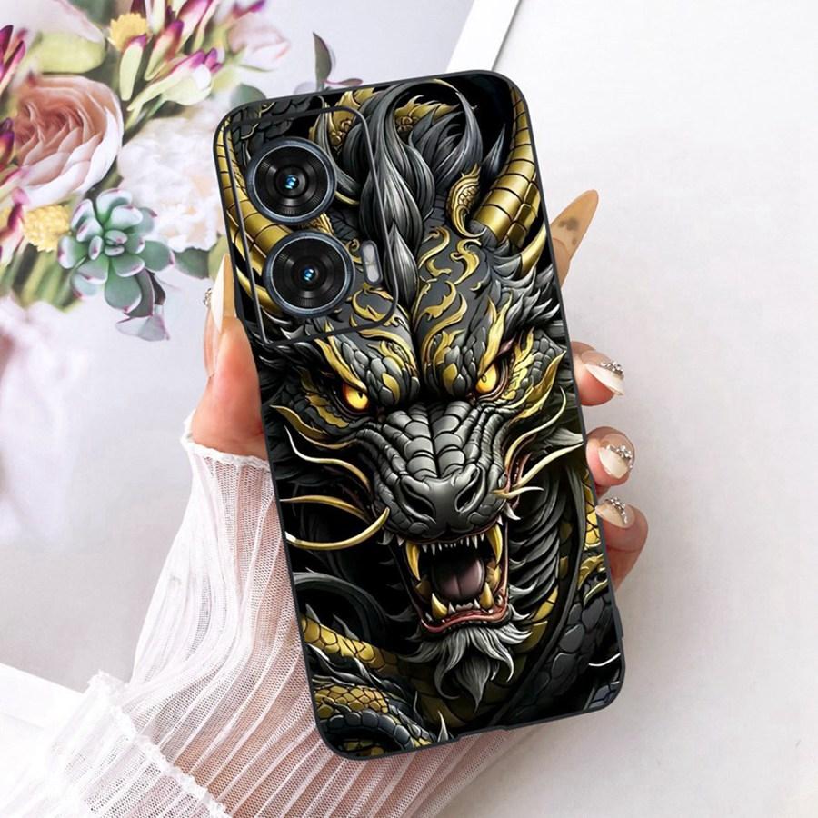 For Motorola Edge 50 Fusion Case XT2429-1 Soft TPU Flower Protective Phone Cases For Motorola G96 motog96 5G Fundas Cover Coque
