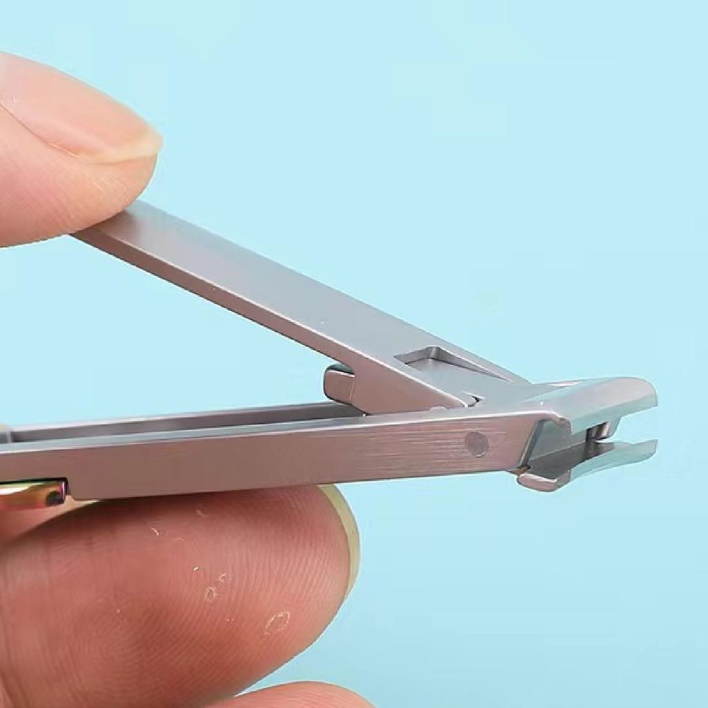 Foldable Nail Clippers Stainless Steel Portable Ultra Thin Pocket Fingernail Trimmer Manicure Tools for Home Travel