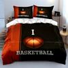 I Love Basketball Sports Gear Theme 3Pc Kid'S And Adults' Bedroom Decor, Exquisite Three-Piece Bedding Set Gift