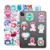 50PCS Nurse Medical Graffiti Stickers, Heart Cross Thermometer Stethoscope Element Decorative Stickers