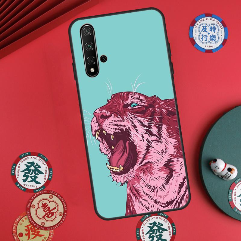 Animal Tiger Art For Huawei Nova Y60 Y70 Y90 Y72 Y73 Y61 Y91 7i 8i 11i 12i 12s 9 10 SE P20 P30 P40 Lite Case