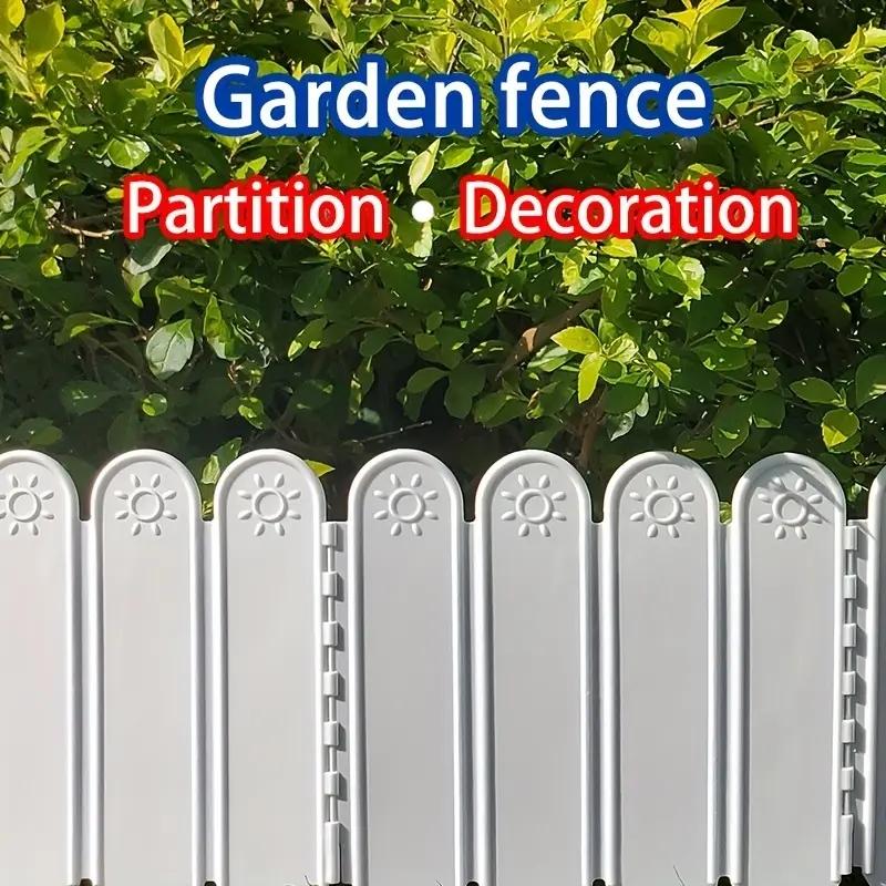 Small fence, fence, plastic flower garden, garden decoration, courtyard enclosure, soil, outdoor vegetable garden, flower bed pa
