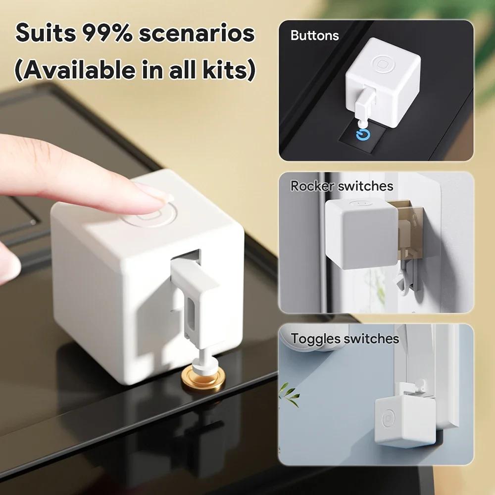 Zigbee Smart Fingerbot Plus Schalter Knopfdrücker Berührungsarme Fingerbot Tuya Smart Life Steuerung Funktioniert mit Gateway Hub Alexa Google