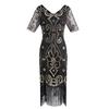 Boutique Explosive Vintage Tassel Evening Dress Sequins Handmade Beaded Party Banquet Dress