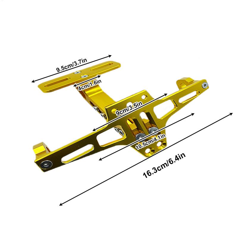 Motorcycle License Plate Bracket License Plate Holder Bracket Aluminum Alloy Construction Refitting Accessory For Quick