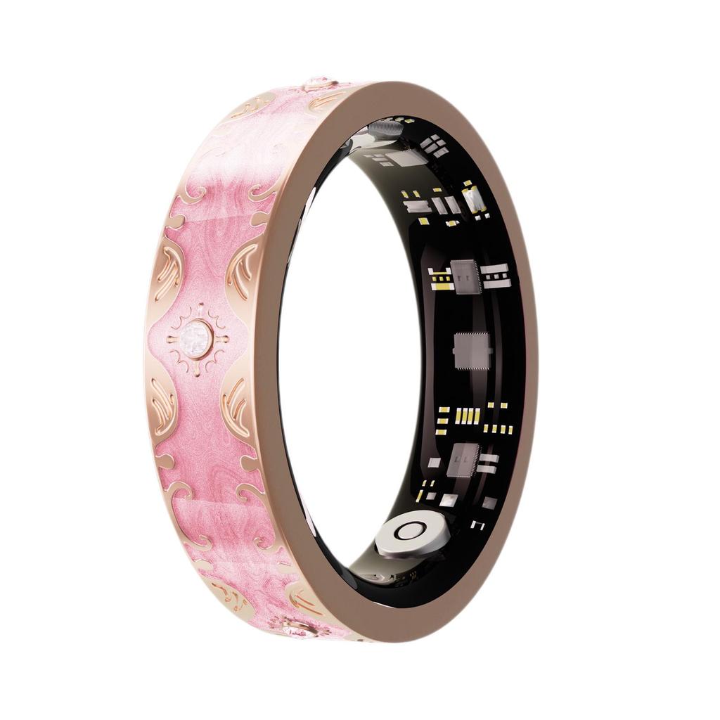 Wasserdichter Bluetooth Smart Ring: Herzfrequenz, Blutsauerstoff, Schlafüberwachung, Emaille-Farbe, Sport-Schrittzähler, Partner-Stil