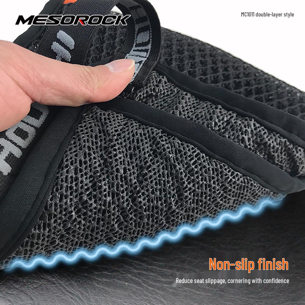 Breathable Motorcycle Seat Cover: Sun Protection & Heat Insulation Mesh Cushion for Cool Summer Comfort