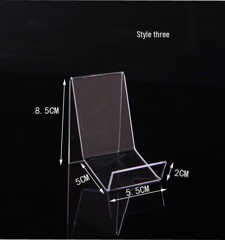 Acrylic Transparent Mobile Power Bank & Phone Display Stand with Multiple Styles