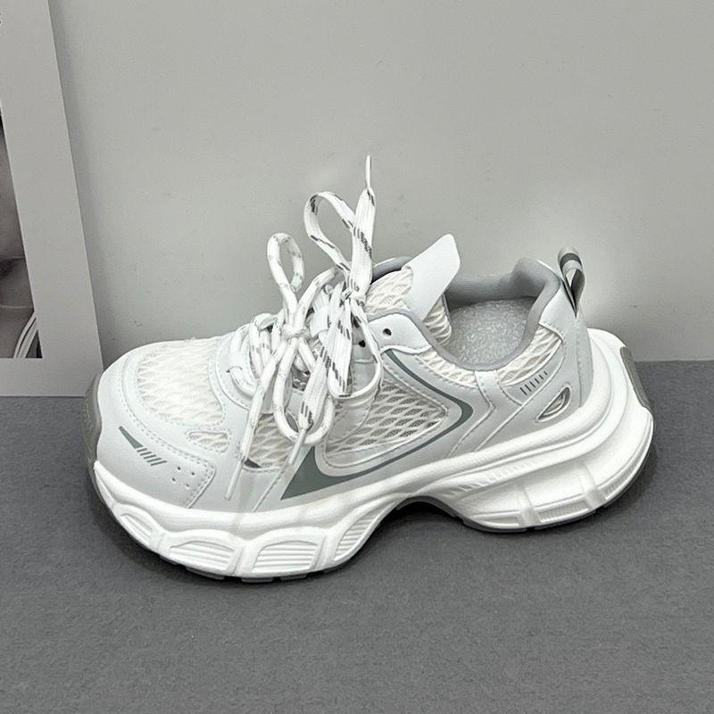 Summer breathable dad shoes 22 new thick-soled thin mesh not tired feet casual sports shoes tide 35