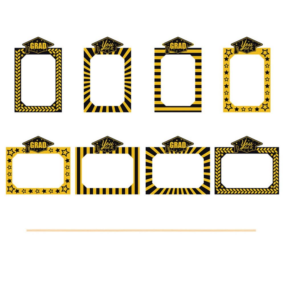 

16pcs Celebrate Graduation Photo Frame DIY GRAD Theme Decor Frame Vase Plugin Graduation Season 16pcs