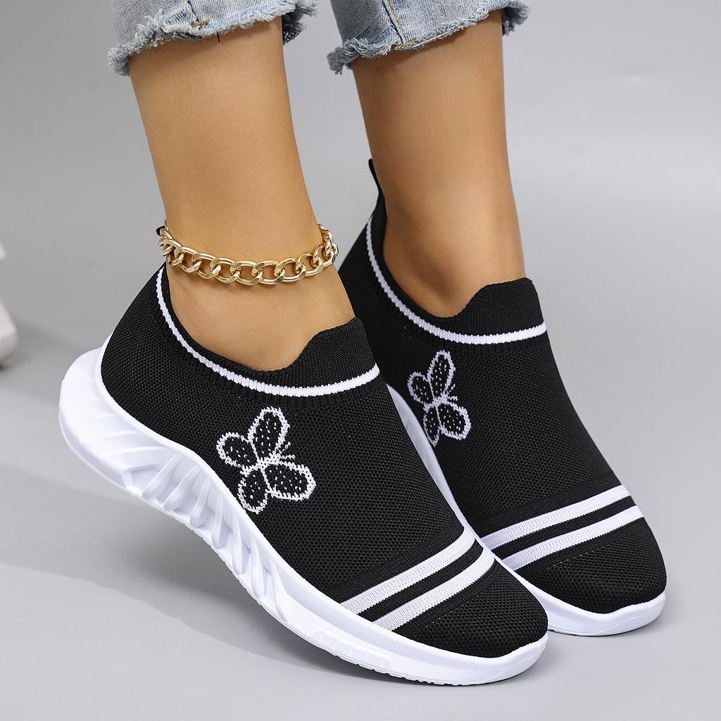 Frühlings Damen Bequeme, Atmungsaktive, Leichte und Verschleißfeste Freizeitschuhe mit Weichen Sohlen zum Hineinschlüpfen für Faule