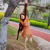 Colorful Long-Arm Monkey Plush Toy Hanging Curtain Decor