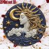 Round Retro Tin Sign Metal Wall Art 20x20cm for Living Room Balcony Home Decor