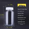 Clear Plastic Wide-Mouth Bottle for Liquid/Solid/Powder Storage, Bead Organizer, Medicine Container, 30ml.