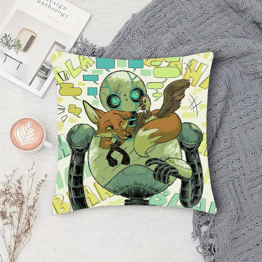Film The Wild RRobot P Pillow Case Fashion Square Pillowcase Bedroom Sofa Room Ins Decoration Leisure