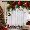 Single Panel Holiday Christmas Ball Theme Printed Curtain Digital Polyester Suitable Living Room Bedroom Kitchen Decoration With Rod Pocket Ideal For