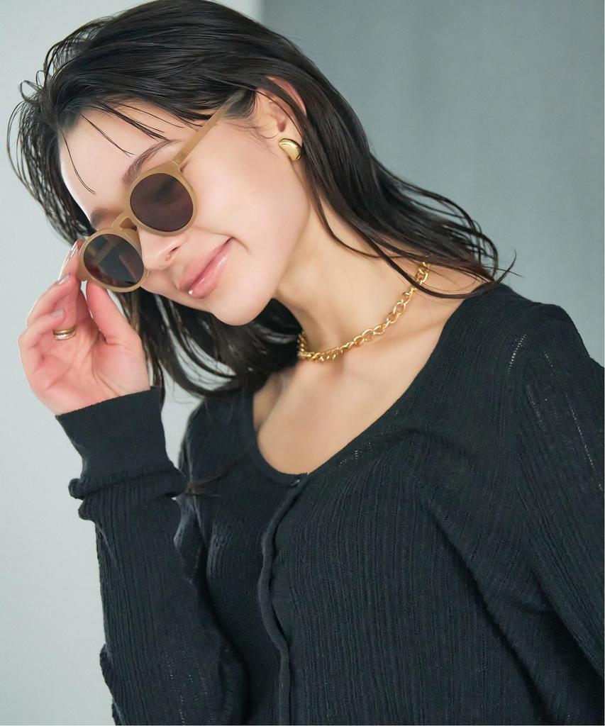 [Zoff] [WEB Exclusive] Boston-style Sunglasses (Brown (Beige))  Lightweight, UV Protection, Unisex, Men's, Women's, Stylish, Driving, Sports