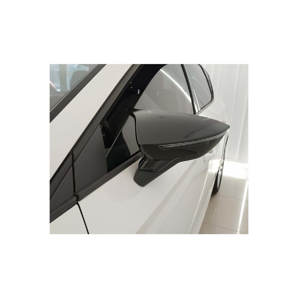 FOR Seat Leon Mk3 Batman Bat Mirror Cover Piano Black 2012 2013 2014 2015 2016 2017 2018 2019 2020