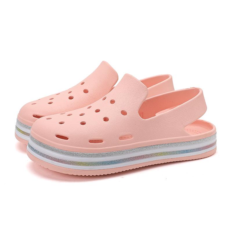 Новые женские спортивные сандалии, однотонные улучшающие воздухопроницаемые домашние тапочки 36