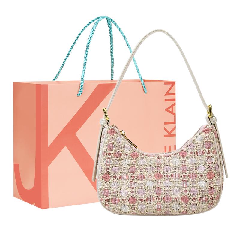 

Новая твидовая сумка через плечо JANE KLAIN в клетку, женская синяя сумка JK-BA1031 23.1*7.1*11.9CM