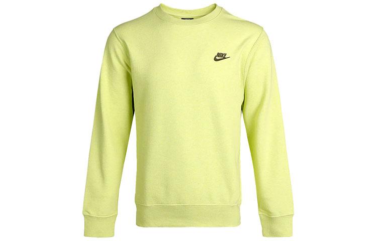 Nike Sweatshirts Men s Green Crew Neck Moderate Regular DA0684-352 XXXXL