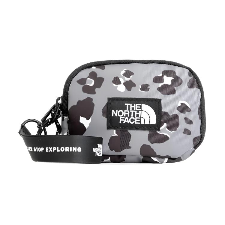 The North Face Fashion Casual Sports Printed Logo Zipper Wallet Women wallet Charcoal NN2PN63M Charcoal