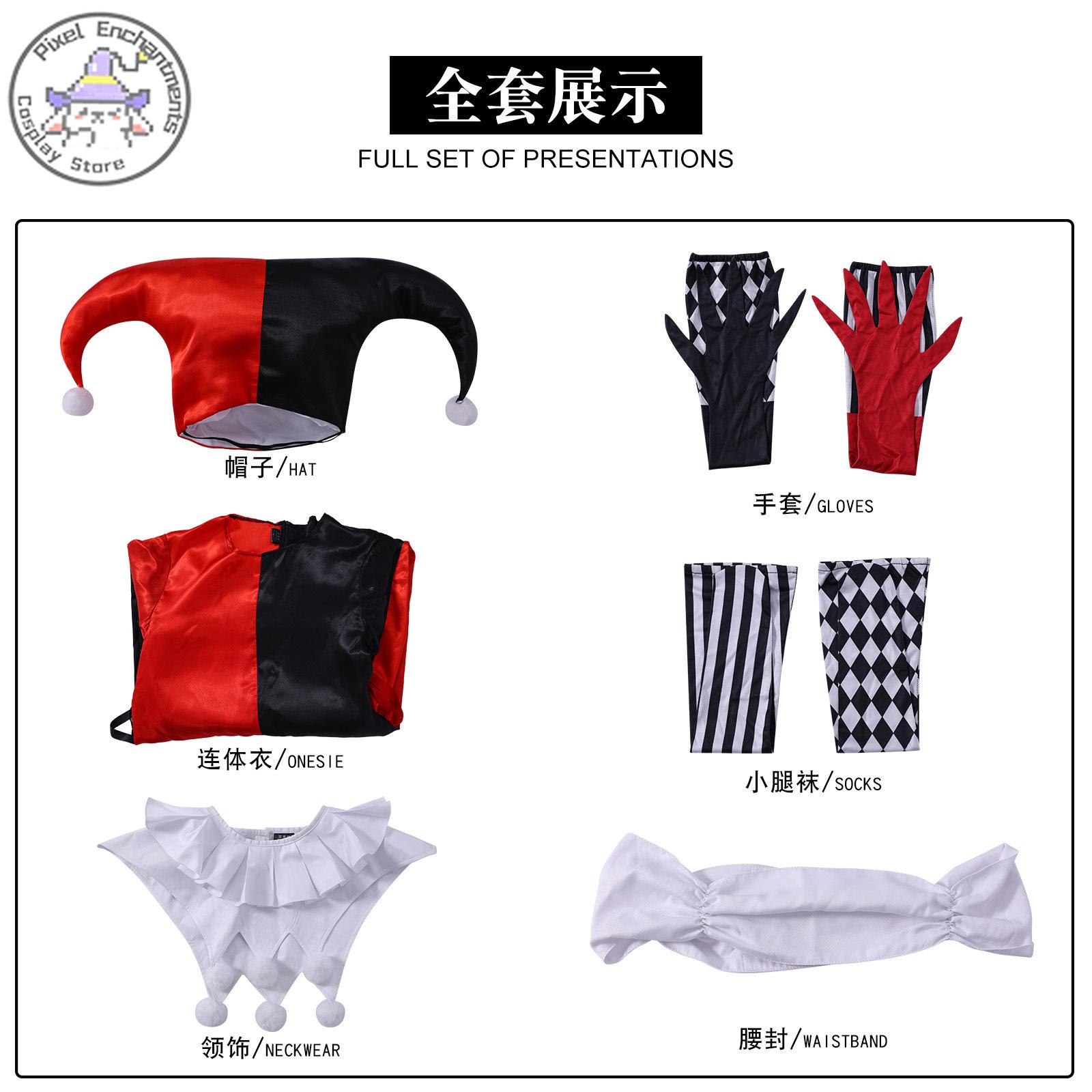 Nar & Koningin Cosplay Kostuum anime Rolspel Koningin zwart jurk voor vrouwen en Nar uniform Pak voor mannen XS-XXXL Comic Con M black
