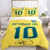 3Pcs Brasilian Football Legend Bedding Sets For All Sizes New 3D Printed Bed Cover Comforter Duvet Cover Pillowcase Bedroom Decoration