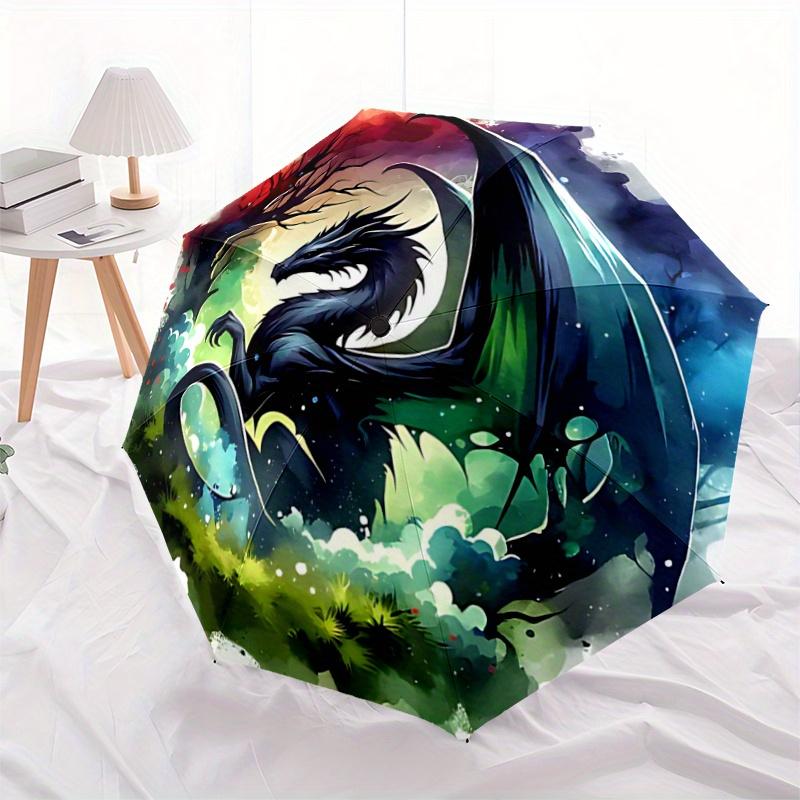 1pc Dragon Fantasy Automatic Opening and Closing Umbrella R034