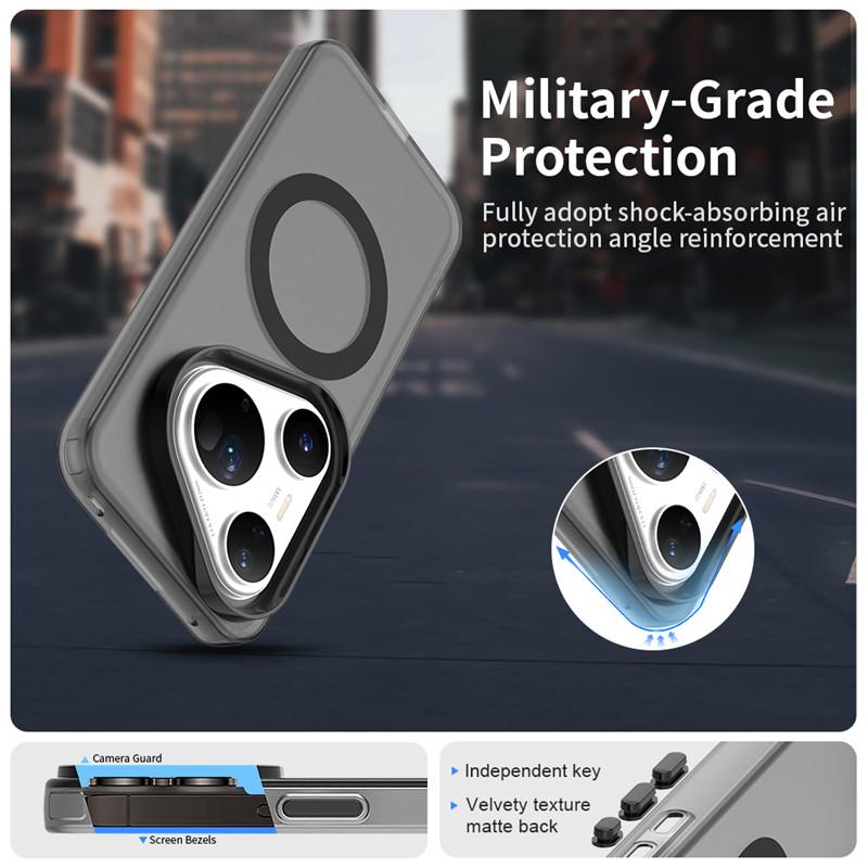 Magnetic For Huawei Pura 80 Ultra Case Magsafe Wireless Charging Cover Huawei Pura 80 Pro+ Pura 80 Ultra Matte PC Phone Cases