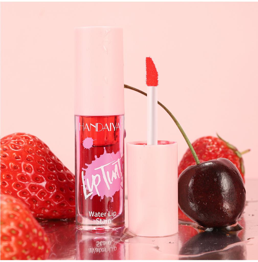 HANDAIYAN 2 in 1 Lippen-Tint Flüssig Lang anhaltend Feuchtigkeitsspendender Lipgloss Nicht verblassend 6 Farben Matt Lippenstift