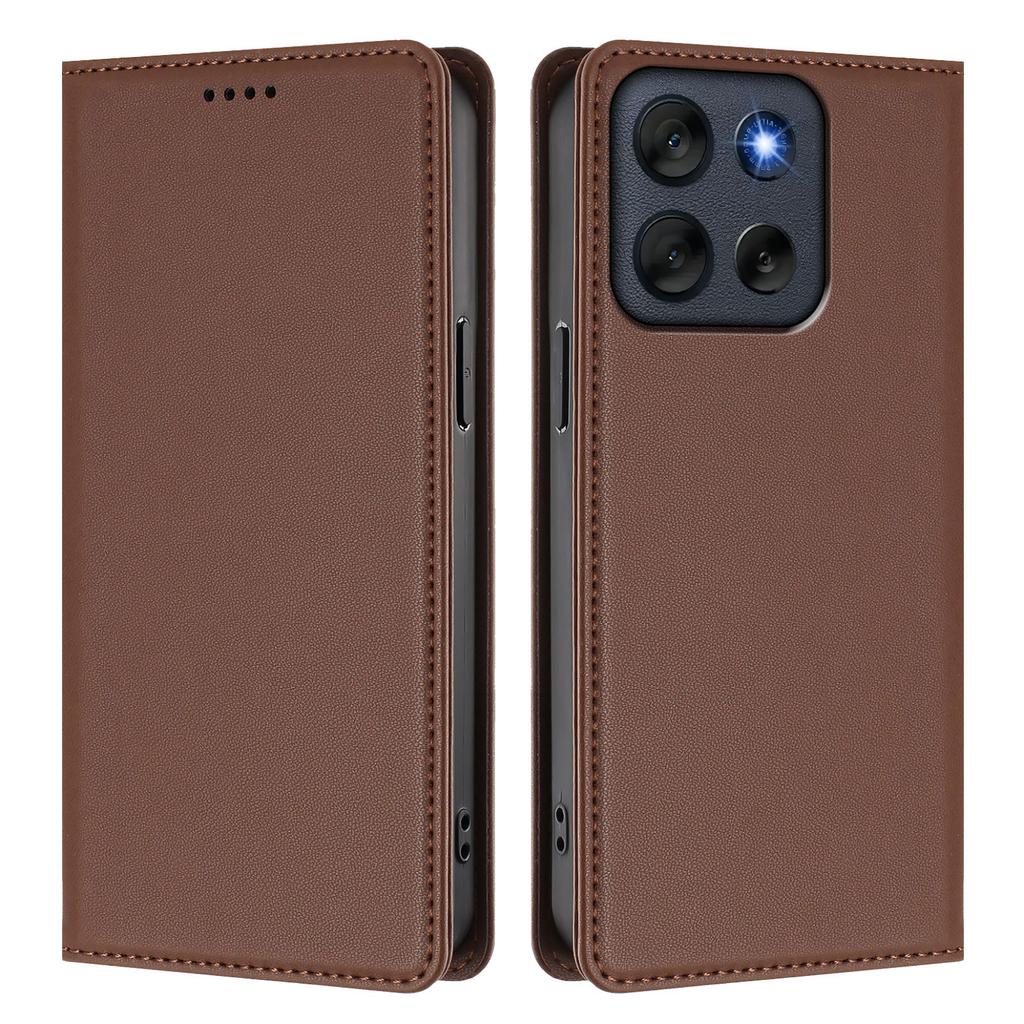 Pro Motorola Moto G56 5G Kožené pouzdro typu peněženka Magnetické zavírání Blokování RFID Kryt na telefon