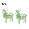 Christmas Home Decor Sheep Hanging Ornament with Snowflake Decor, 2D Flat Acrylic Pendant Ornaments Rope for Holiday Tree Party Supplies Festive