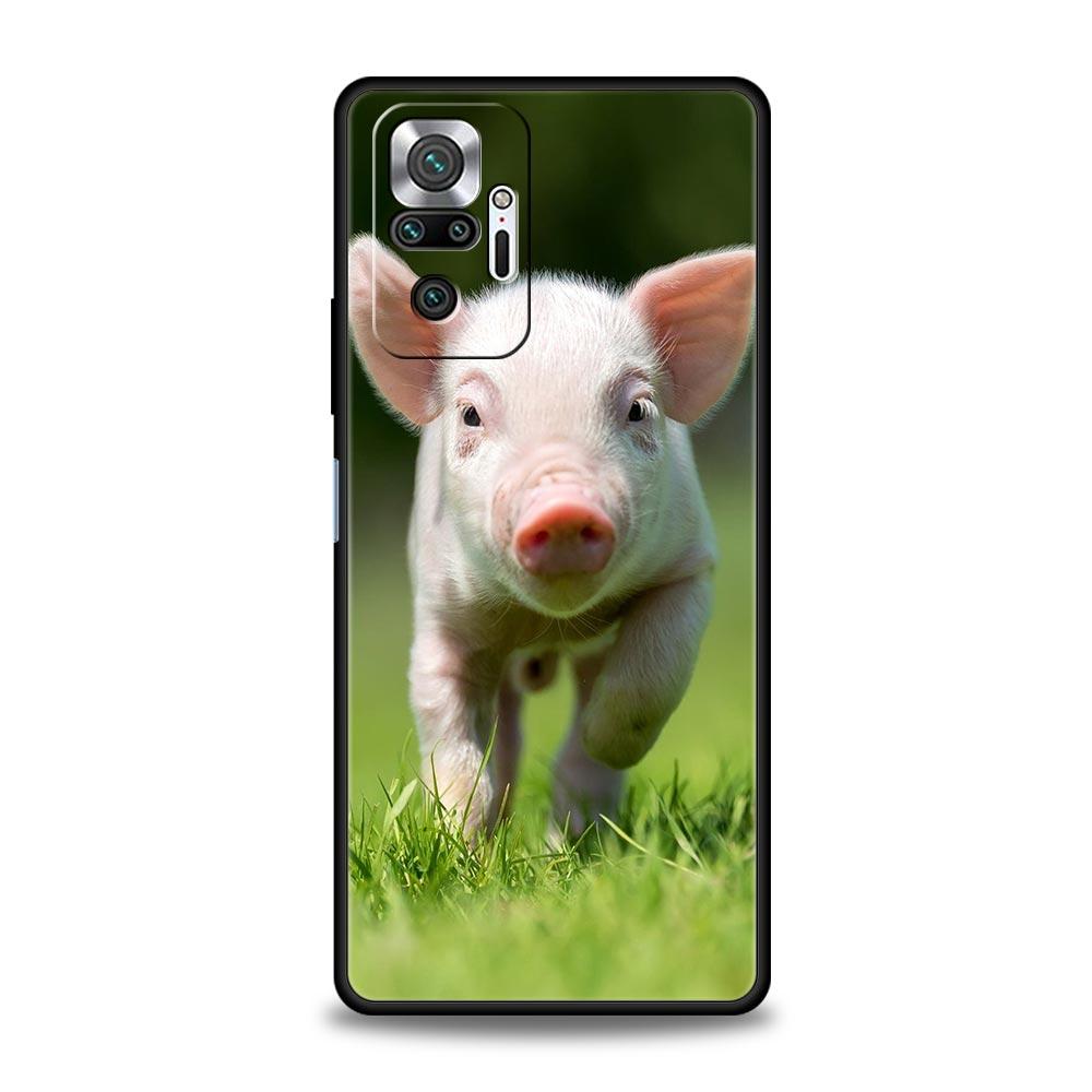 Handyhülle für Xiaomi Redmi Note 14 13 12 5G 11 10 Pro Plus 4G 9S 9 14C 13C 12C 10C 9C 9A Weiche TPU-Hülle Süßes kleines rosa Schwein