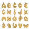 CARLIDANA Stainless Steel Gold Plated Alphabet 26 Letters Name Jewelry Mini Minimalist Bubble Initial Pendants for Necklace DIY