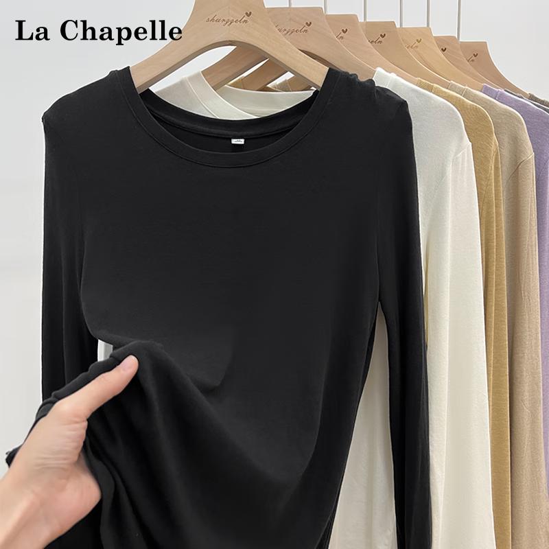 La Chapelle Women s 2025 Autumn/Winter Soft Knit Long Sleeve Base Layer T-shirt S