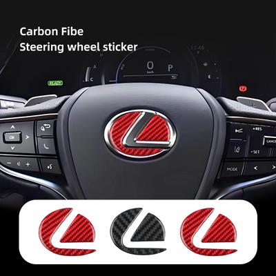 Car Steering Wheel Emblem Decorative Stickers Auto Accesorioss For LS RZ IS350 ES300 GS350 CT200h GX460 LX570 RX500h NX300