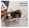 2026 Women's Crossbody Evening Bag with Chain Clasp - Textured Qipao Embroidery & Pearl Design